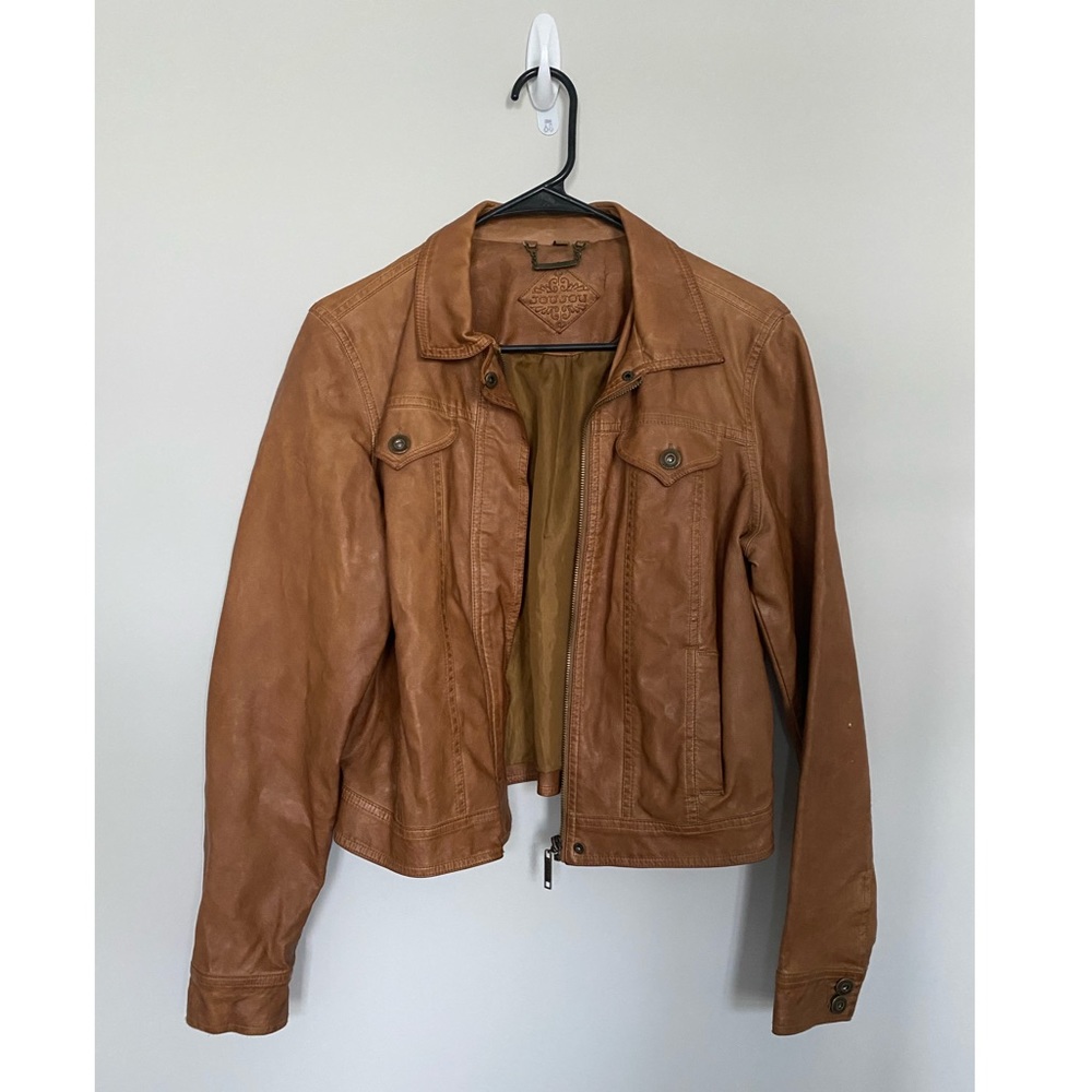 Joux joux faux leather jacket
